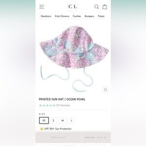 Cayden Lane PRINTED SUN HAT | OCEAN PEARL